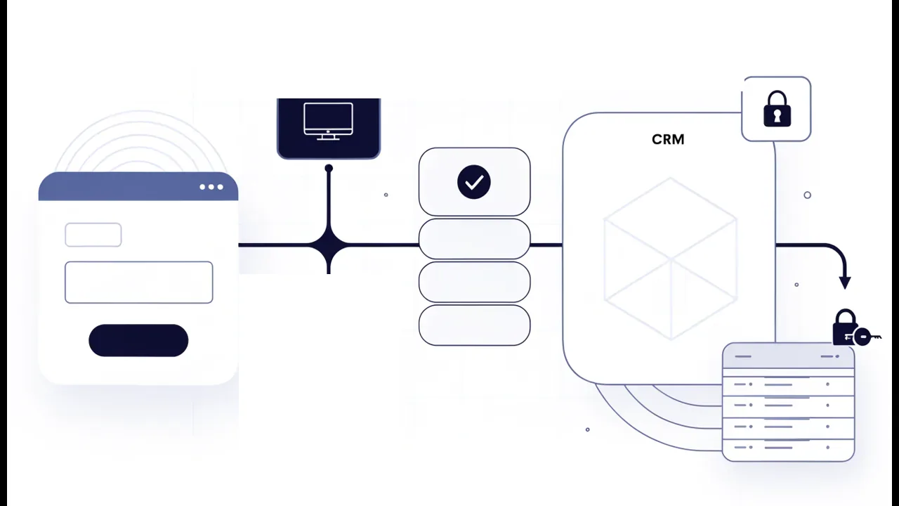 CRM form retry flow with idempotency key