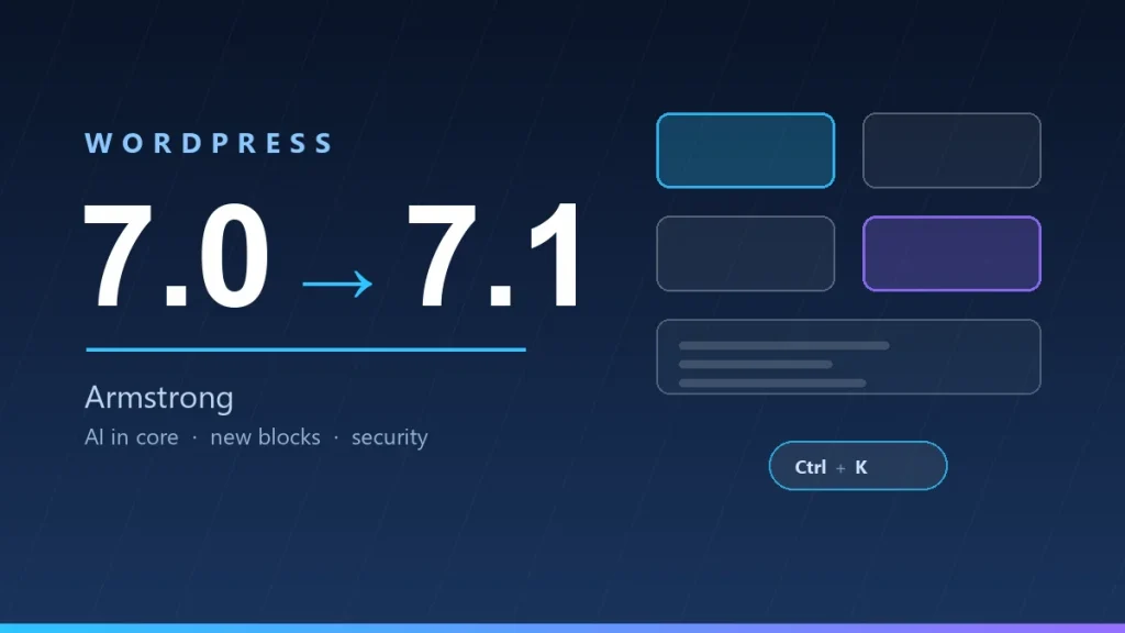 WordPress 7.0 и 7.1: что реально изменилось за лето и как обновиться без сюрпризов